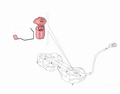 Alfa Romeo Stelvio Fuel Pump. Part Number 50573753
